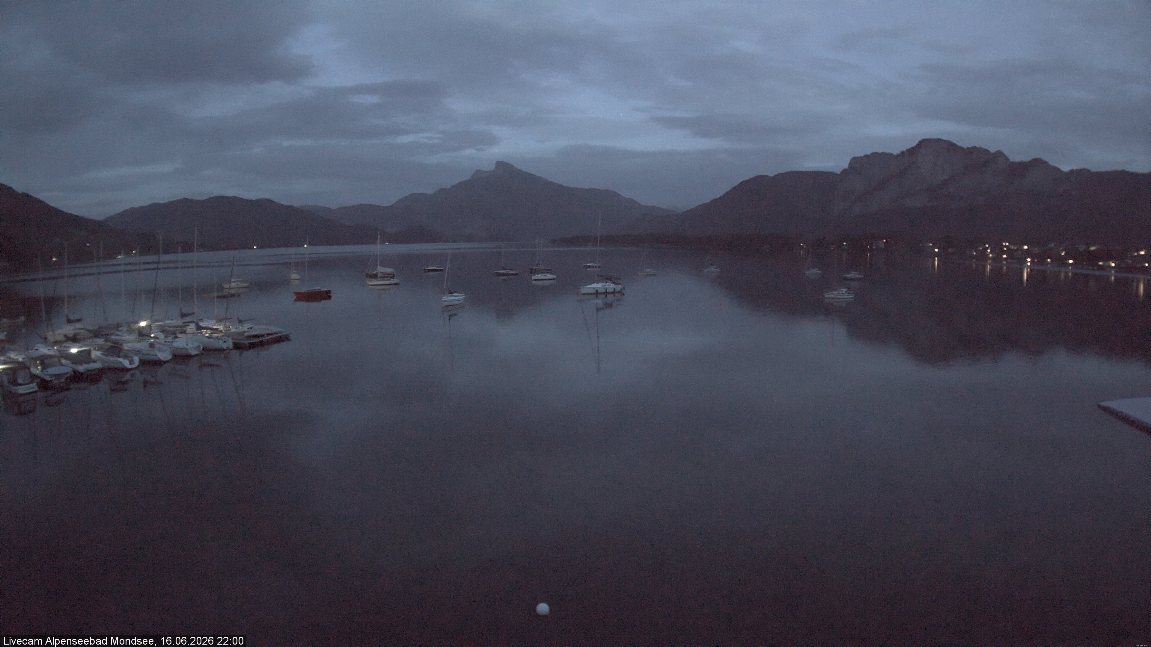 Archiv Foto Webcam Strandbad Alpenseebad am Mondsee