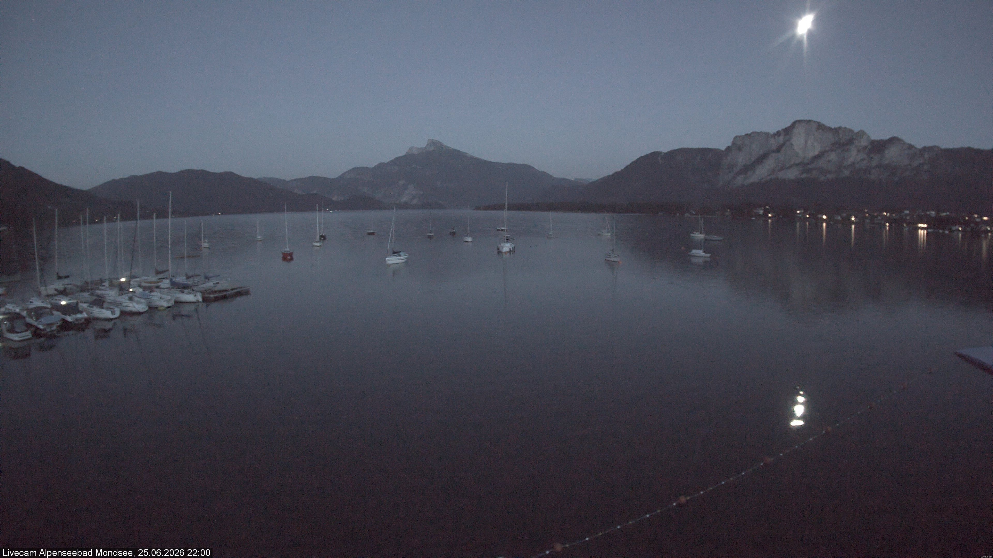 Archiv Foto Webcam Strandbad Alpenseebad am Mondsee