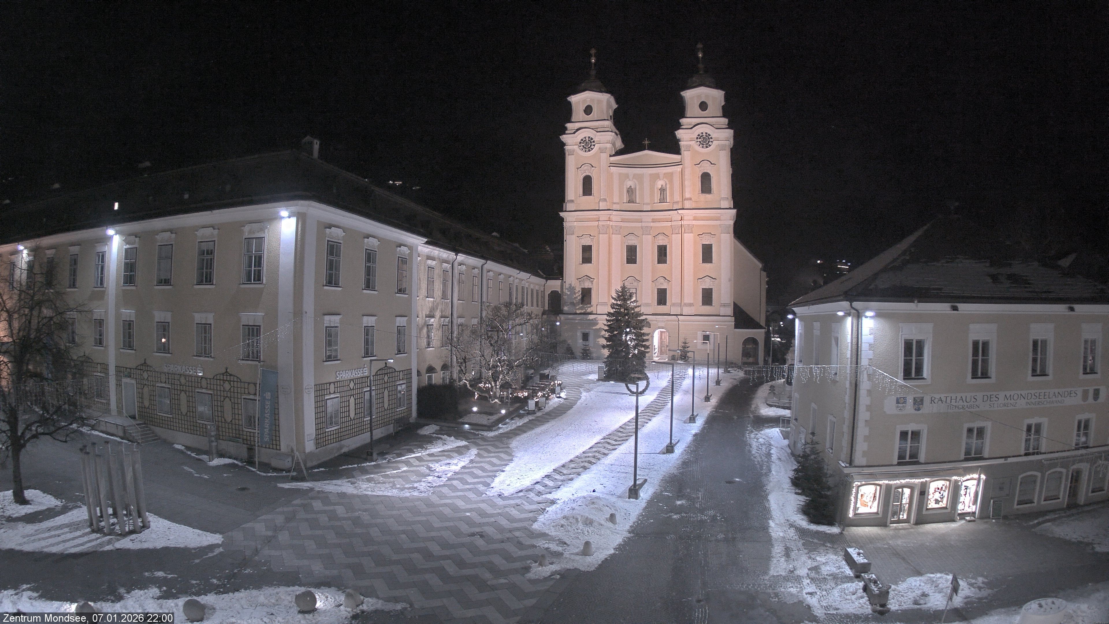 Archiv Foto Webcam Blick auf den Stadtplatz von Mondsee