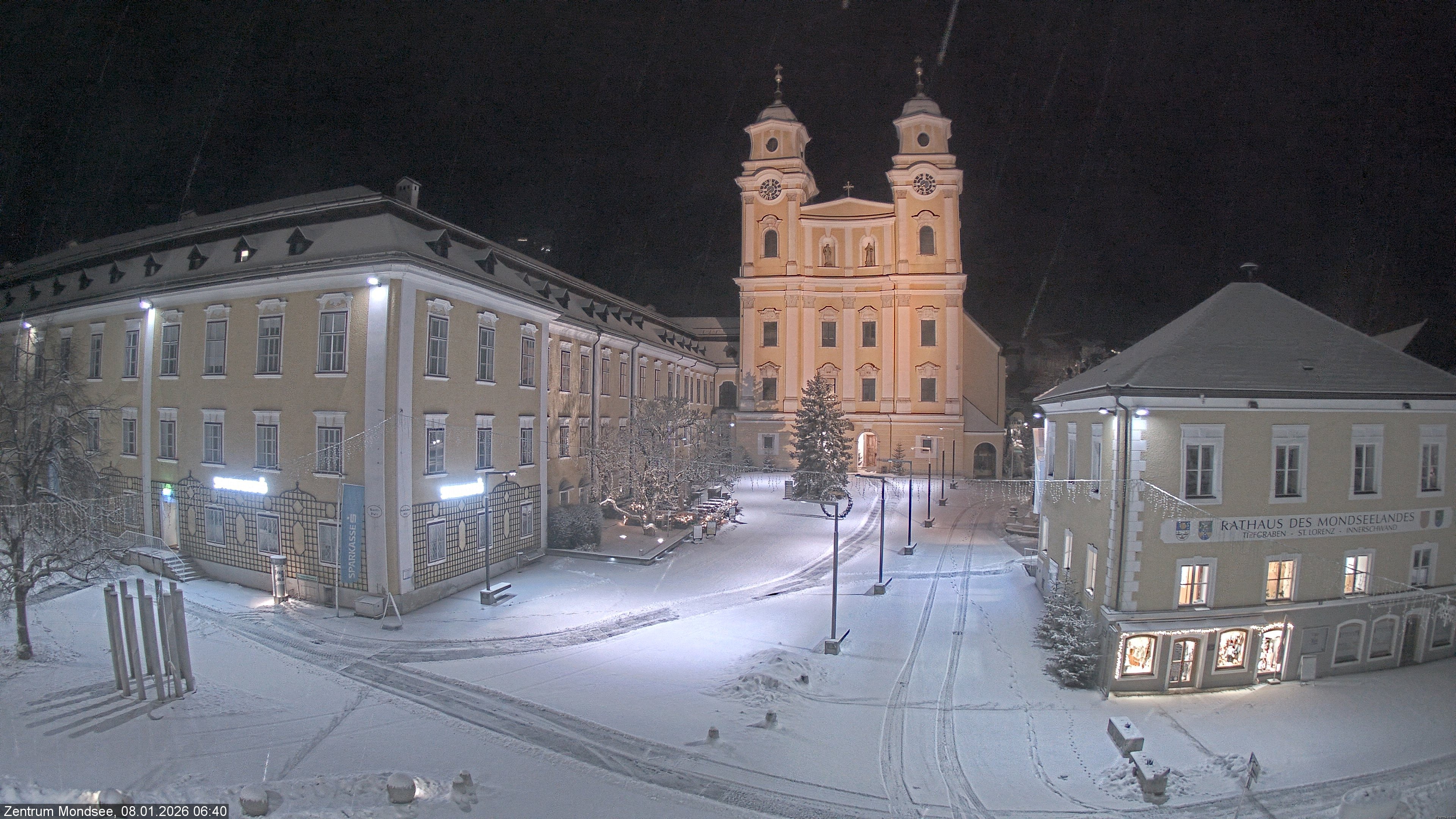 Archiv Foto Webcam Blick auf den Stadtplatz von Mondsee