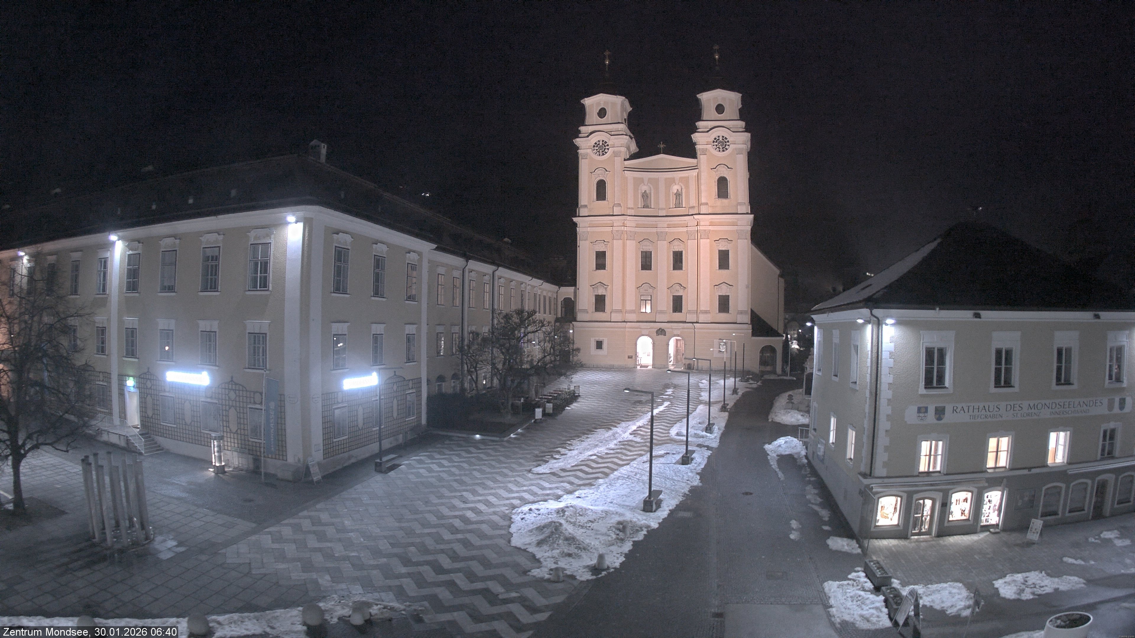 Archiv Foto Webcam Blick auf den Stadtplatz von Mondsee