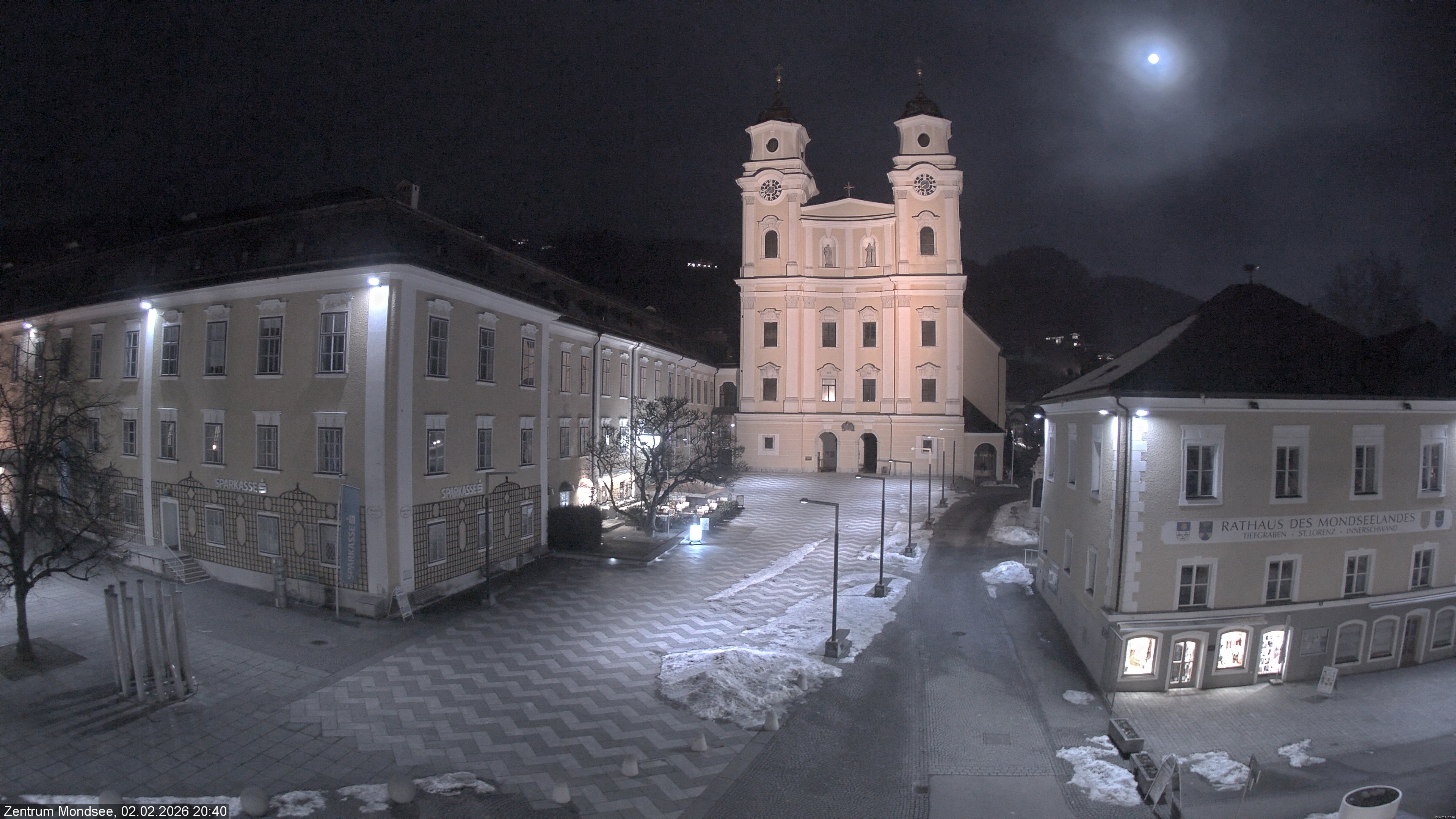 Archiv Foto Webcam Blick auf den Stadtplatz von Mondsee