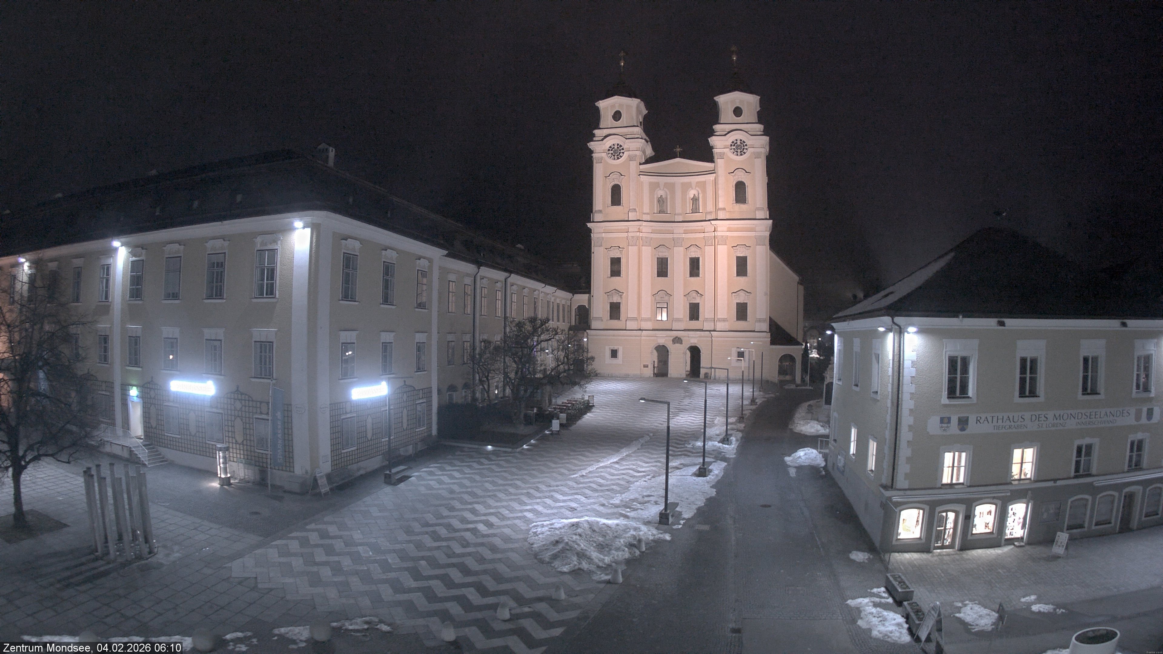Archiv Foto Webcam Blick auf den Stadtplatz von Mondsee