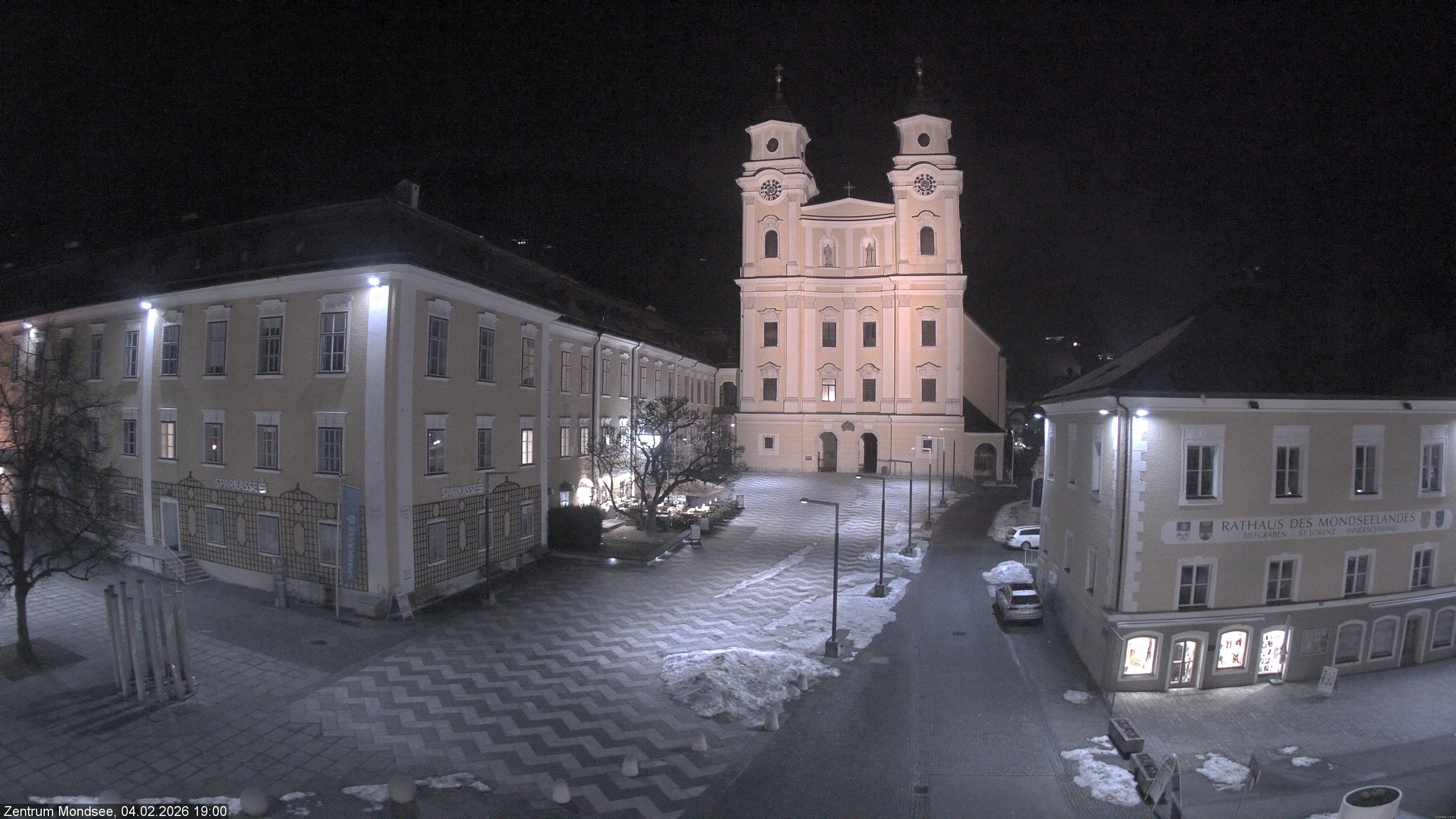 Archiv Foto Webcam Blick auf den Stadtplatz von Mondsee
