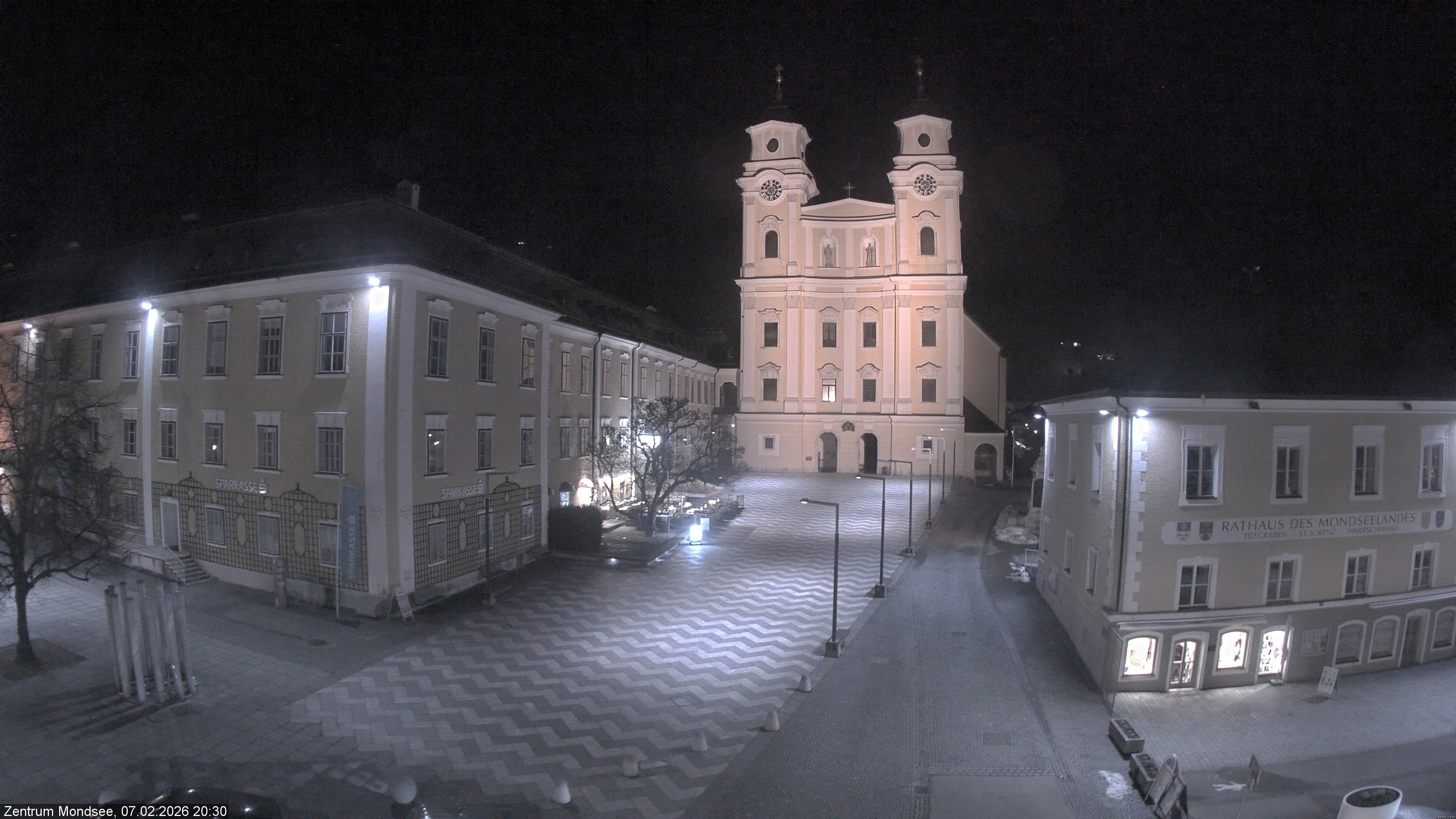 Archiv Foto Webcam Blick auf den Stadtplatz von Mondsee