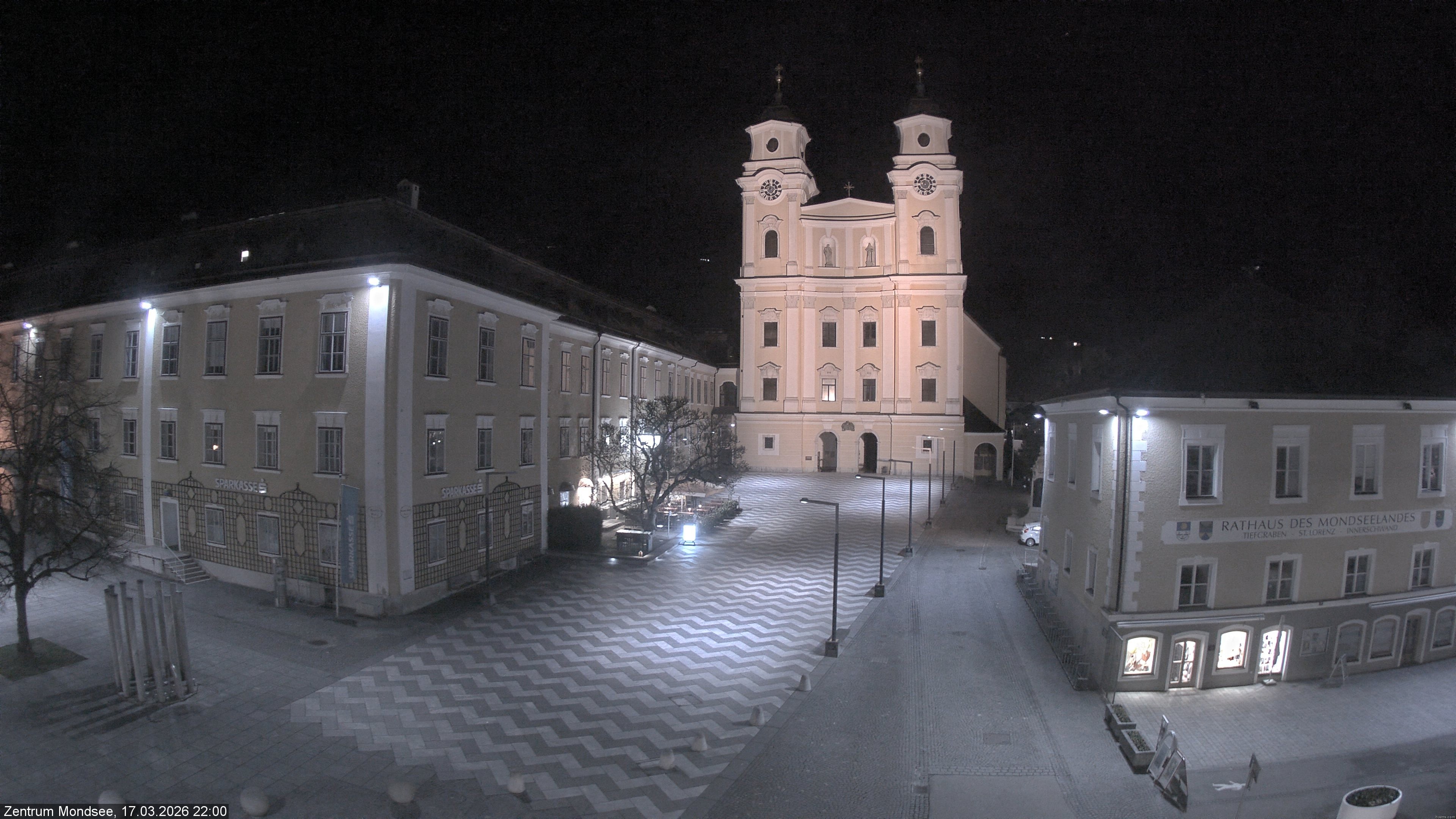 Archiv Foto Webcam Blick auf den Stadtplatz von Mondsee
