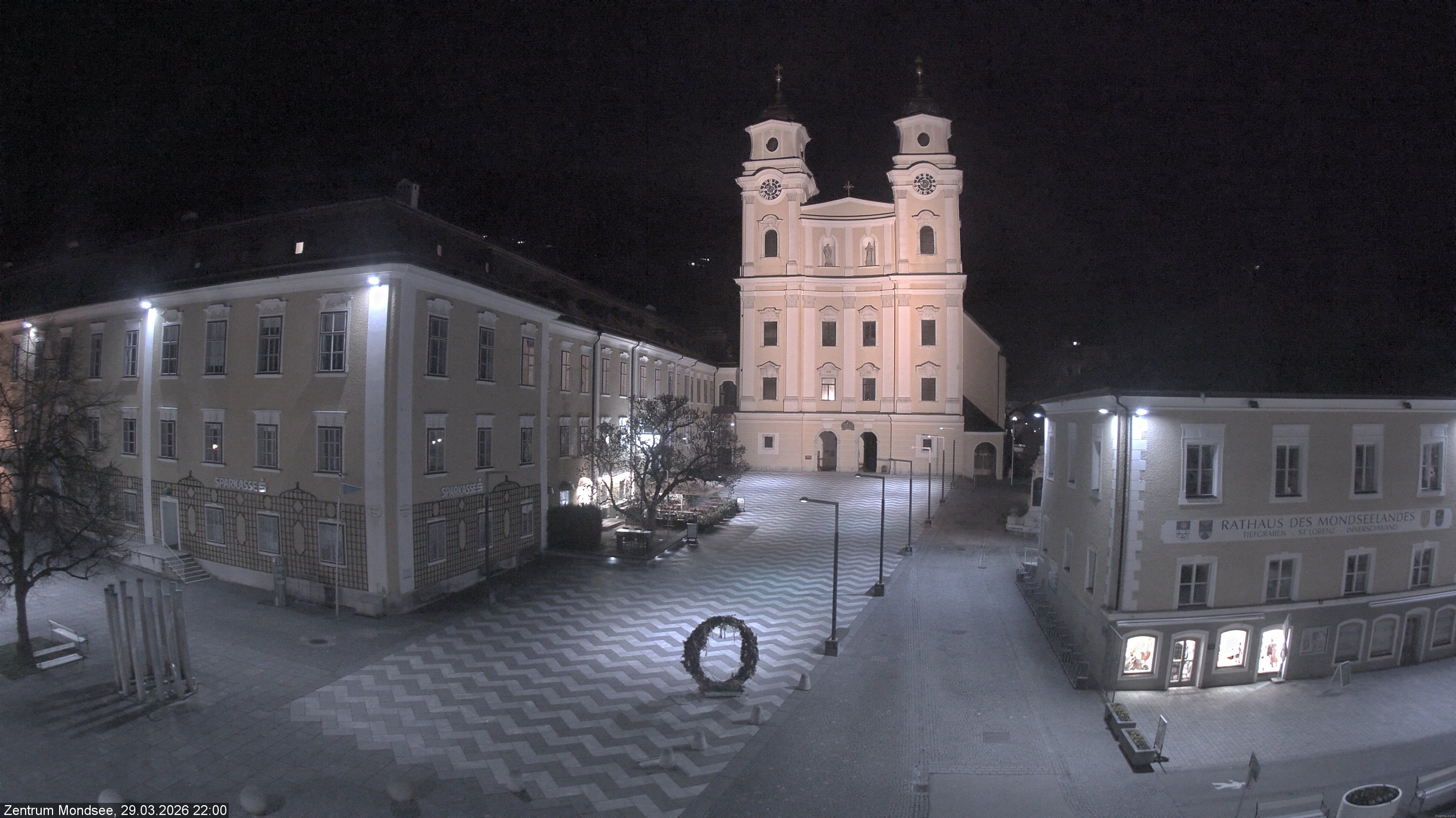 Archiv Foto Webcam Blick auf den Stadtplatz von Mondsee