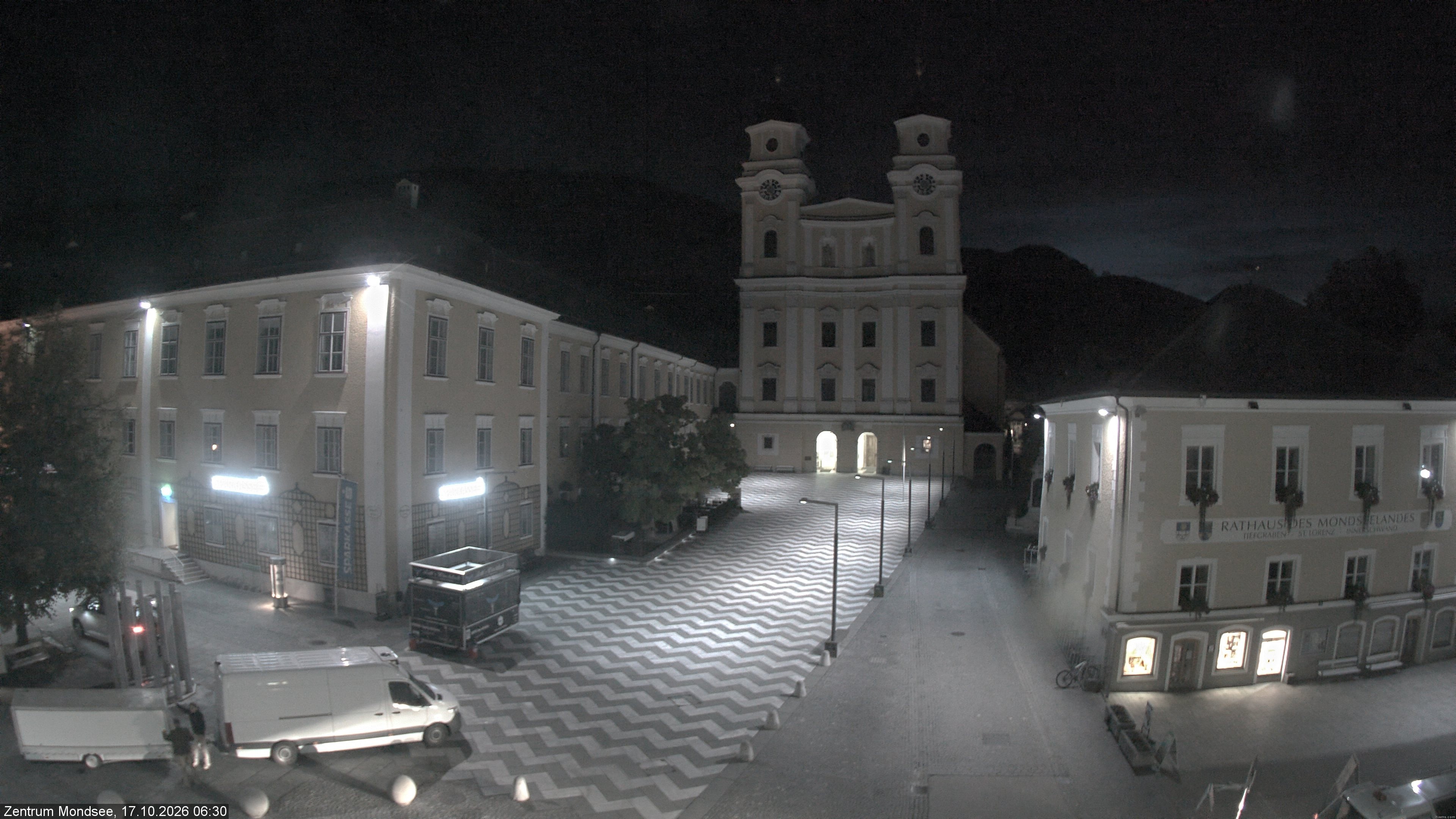 Archiv Foto Webcam Blick auf den Stadtplatz von Mondsee