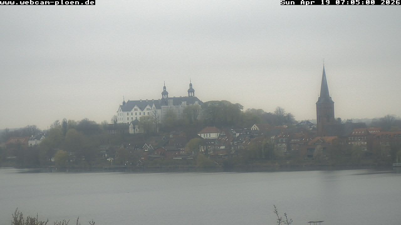 Archiv Foto Webcam Großer Plöner See - Schloss Plön