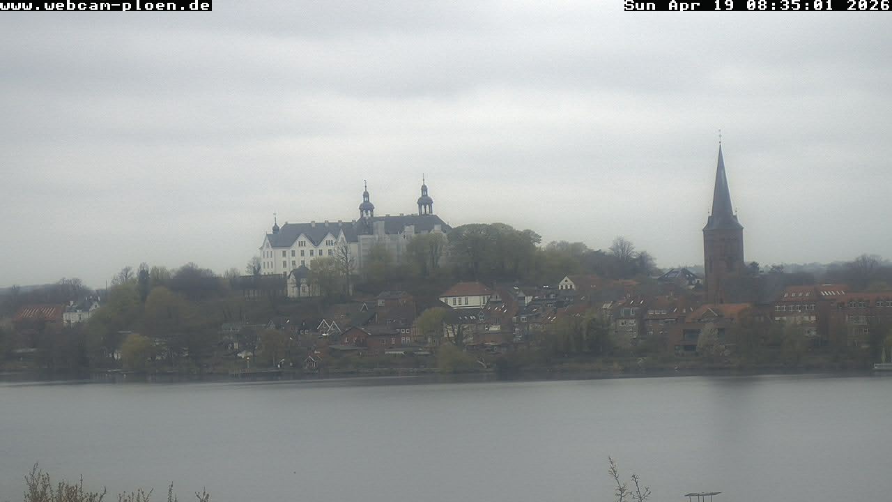 Archiv Foto Webcam Großer Plöner See - Schloss Plön