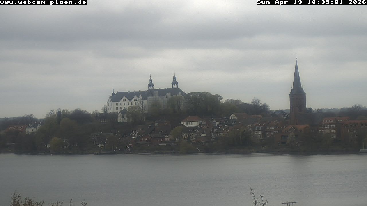 Archiv Foto Webcam Großer Plöner See - Schloss Plön