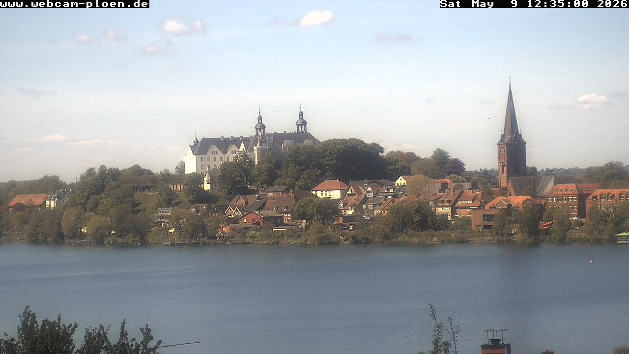 Archiv Foto Webcam Großer Plöner See - Schloss Plön
