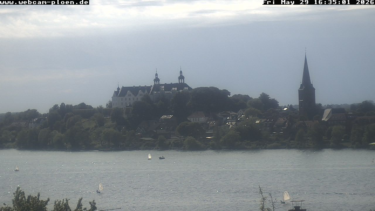 Archiv Foto Webcam Großer Plöner See - Schloss Plön