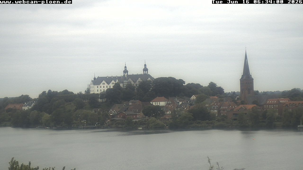 Archiv Foto Webcam Großer Plöner See - Schloss Plön
