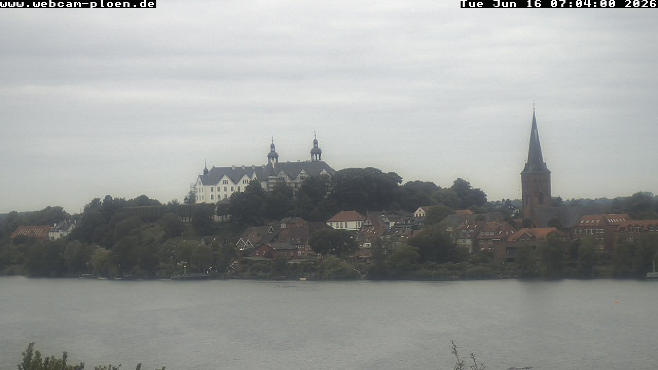 Archiv Foto Webcam Großer Plöner See - Schloss Plön