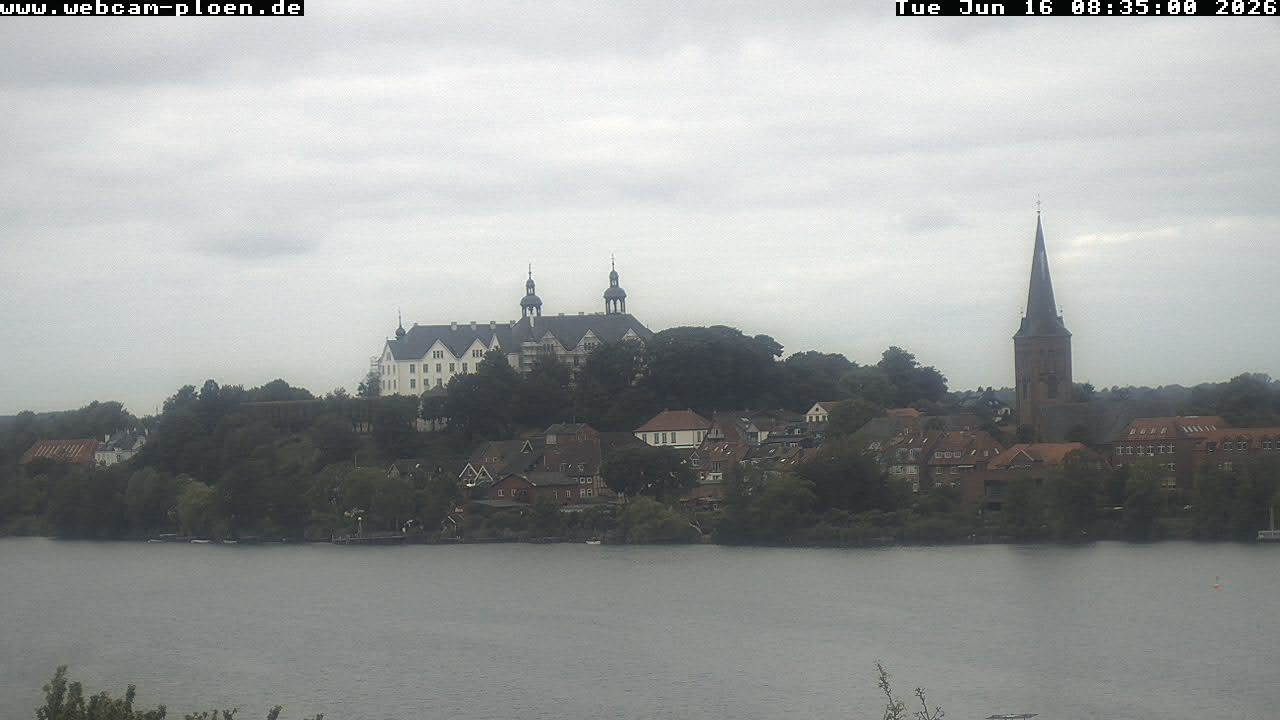 Archiv Foto Webcam Großer Plöner See - Schloss Plön