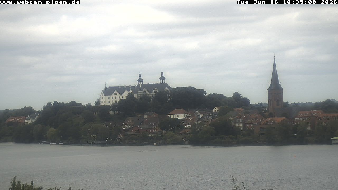 Archiv Foto Webcam Großer Plöner See - Schloss Plön