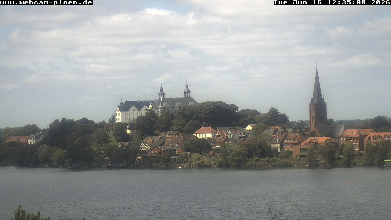 Archiv Foto Webcam Großer Plöner See - Schloss Plön