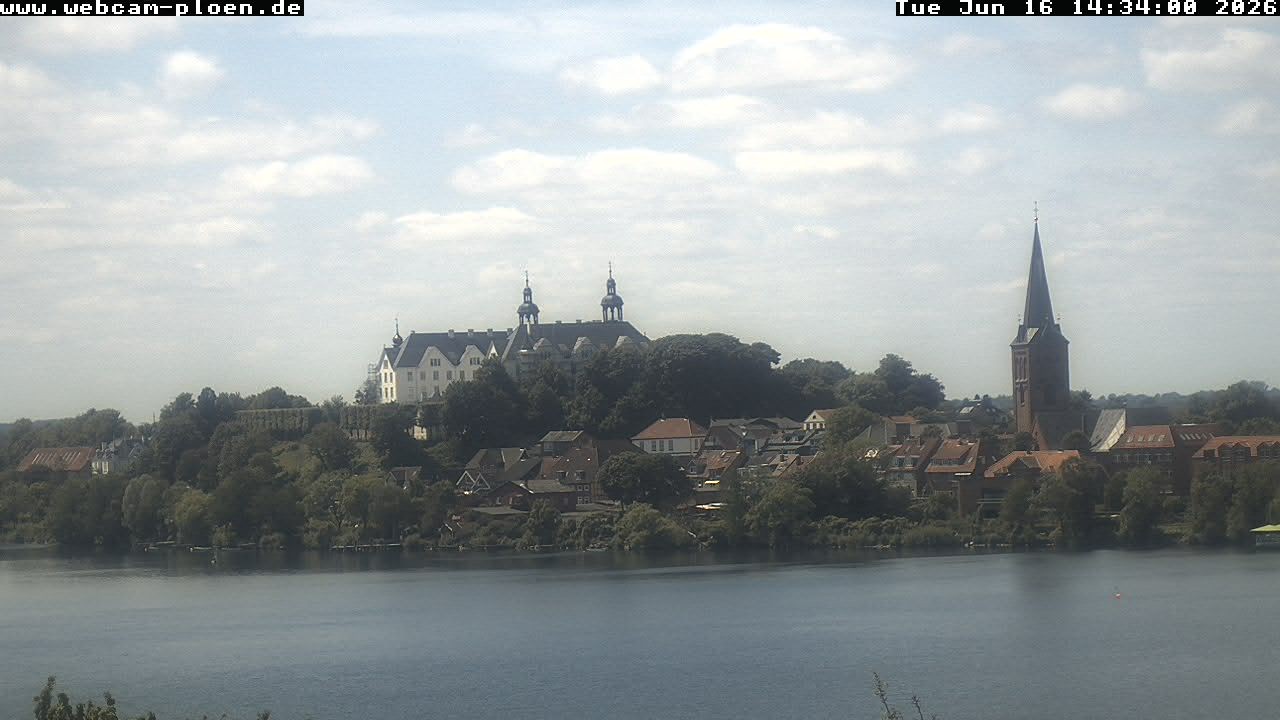 Archiv Foto Webcam Großer Plöner See - Schloss Plön
