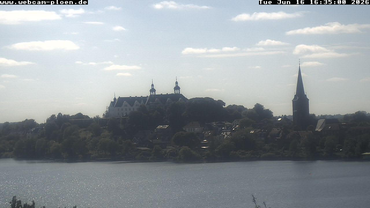 Archiv Foto Webcam Großer Plöner See - Schloss Plön