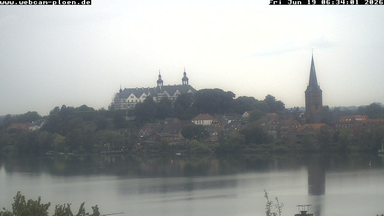 Archiv Foto Webcam Großer Plöner See - Schloss Plön