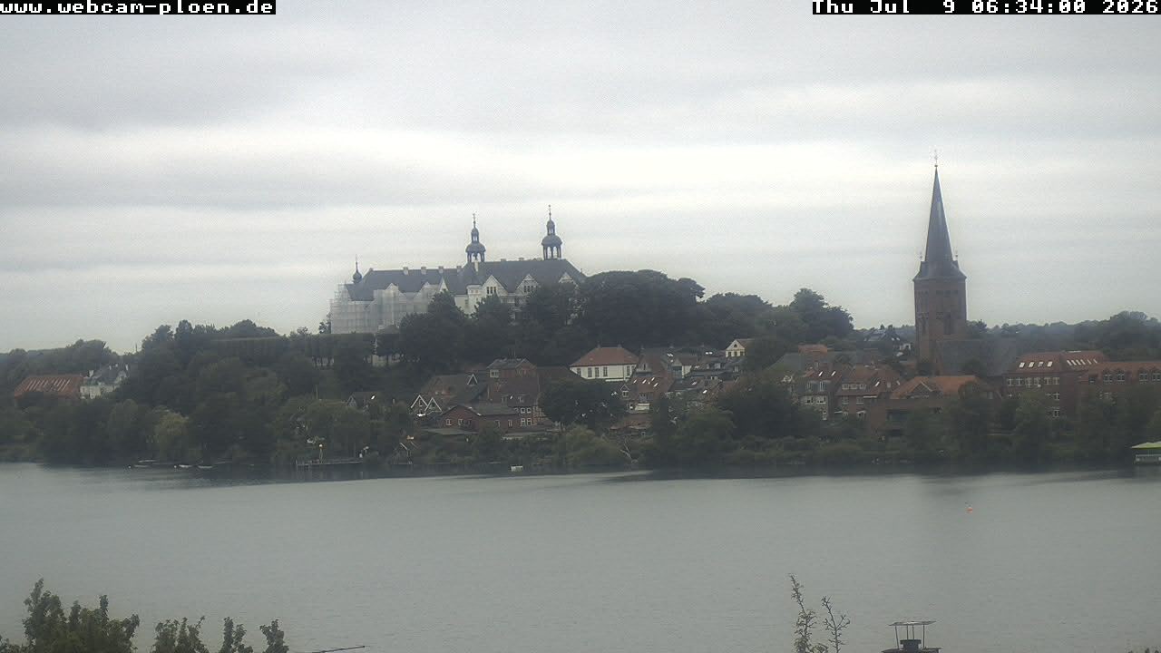 Archiv Foto Webcam Großer Plöner See - Schloss Plön