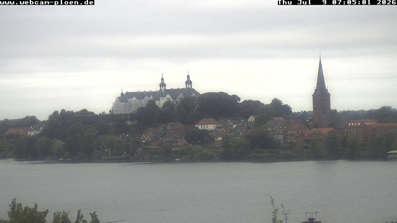 Archiv Foto Webcam Großer Plöner See - Schloss Plön
