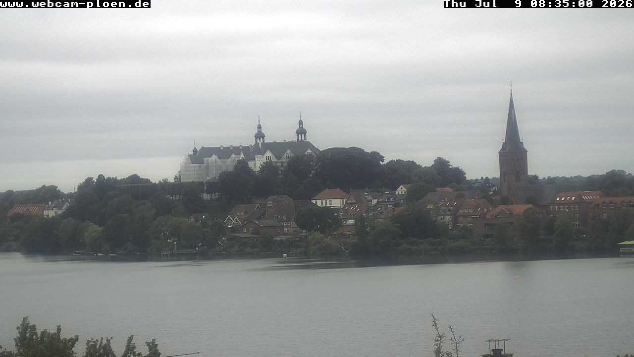Archiv Foto Webcam Großer Plöner See - Schloss Plön