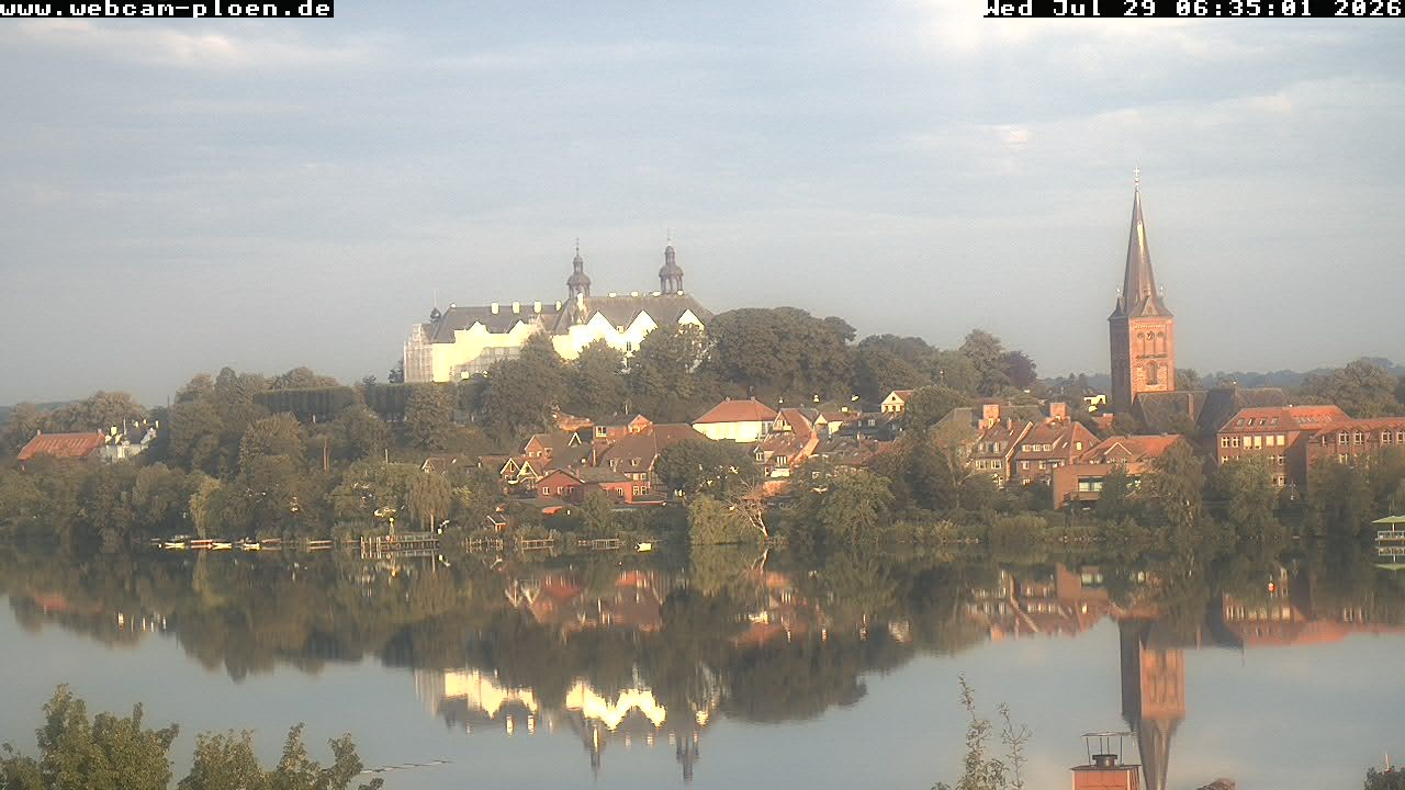 Archiv Foto Webcam Großer Plöner See - Schloss Plön