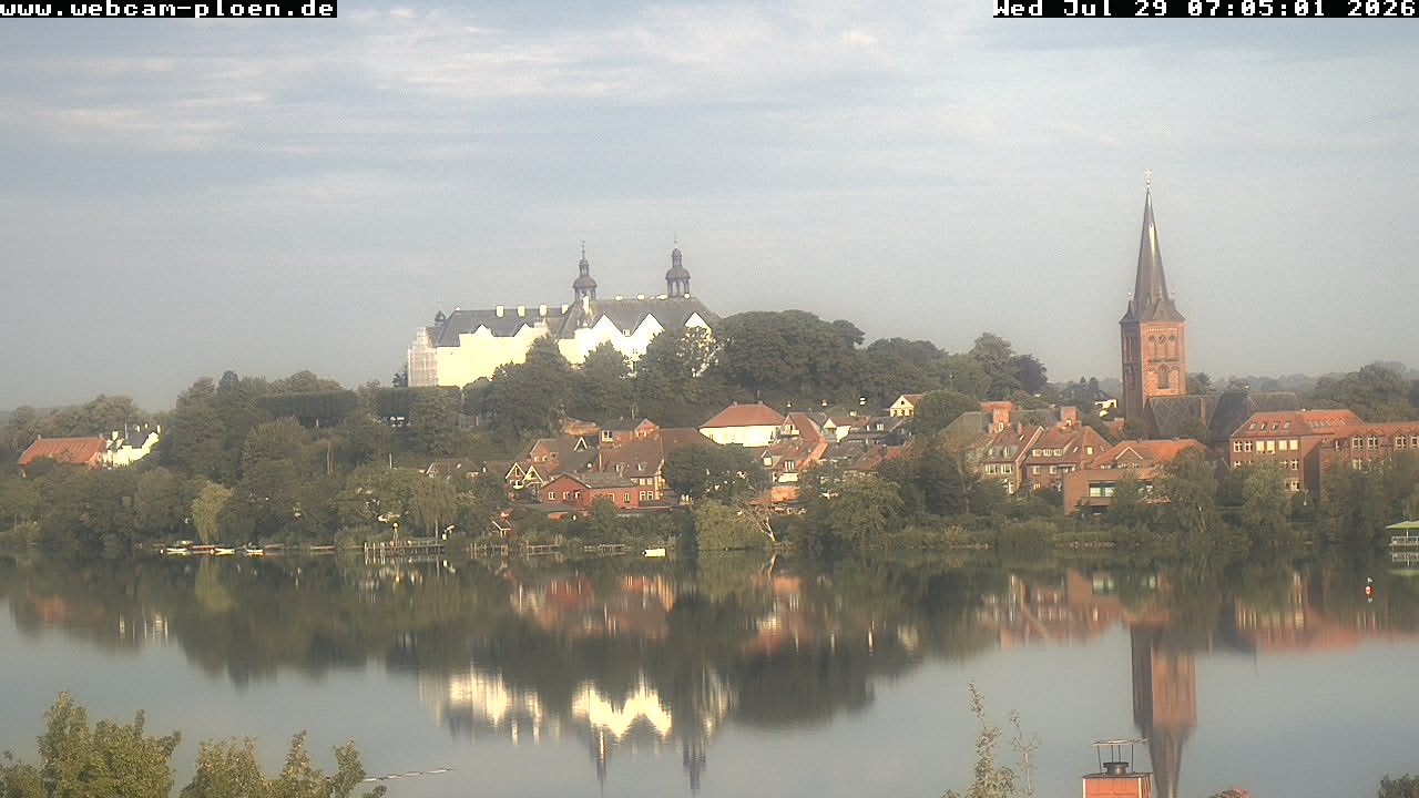 Archiv Foto Webcam Großer Plöner See - Schloss Plön