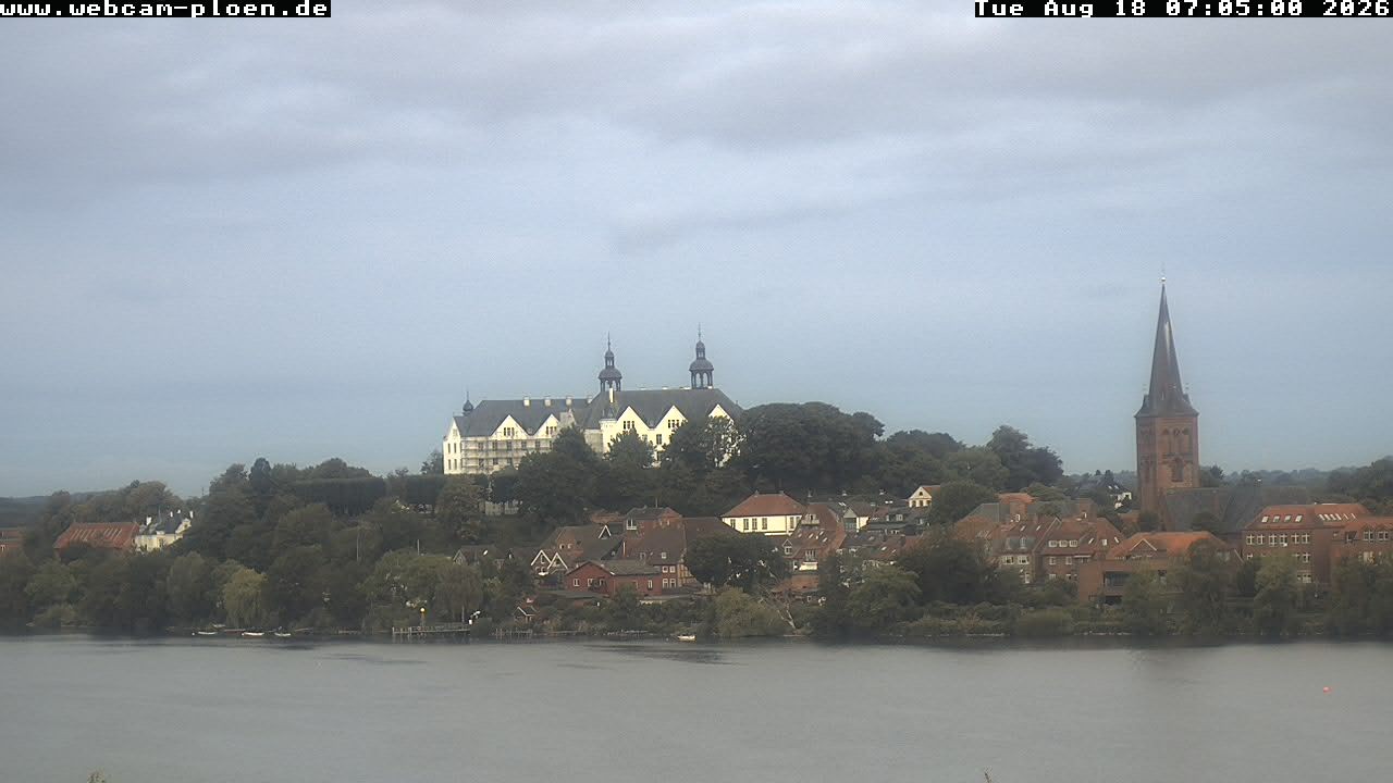 Archiv Foto Webcam Großer Plöner See - Schloss Plön