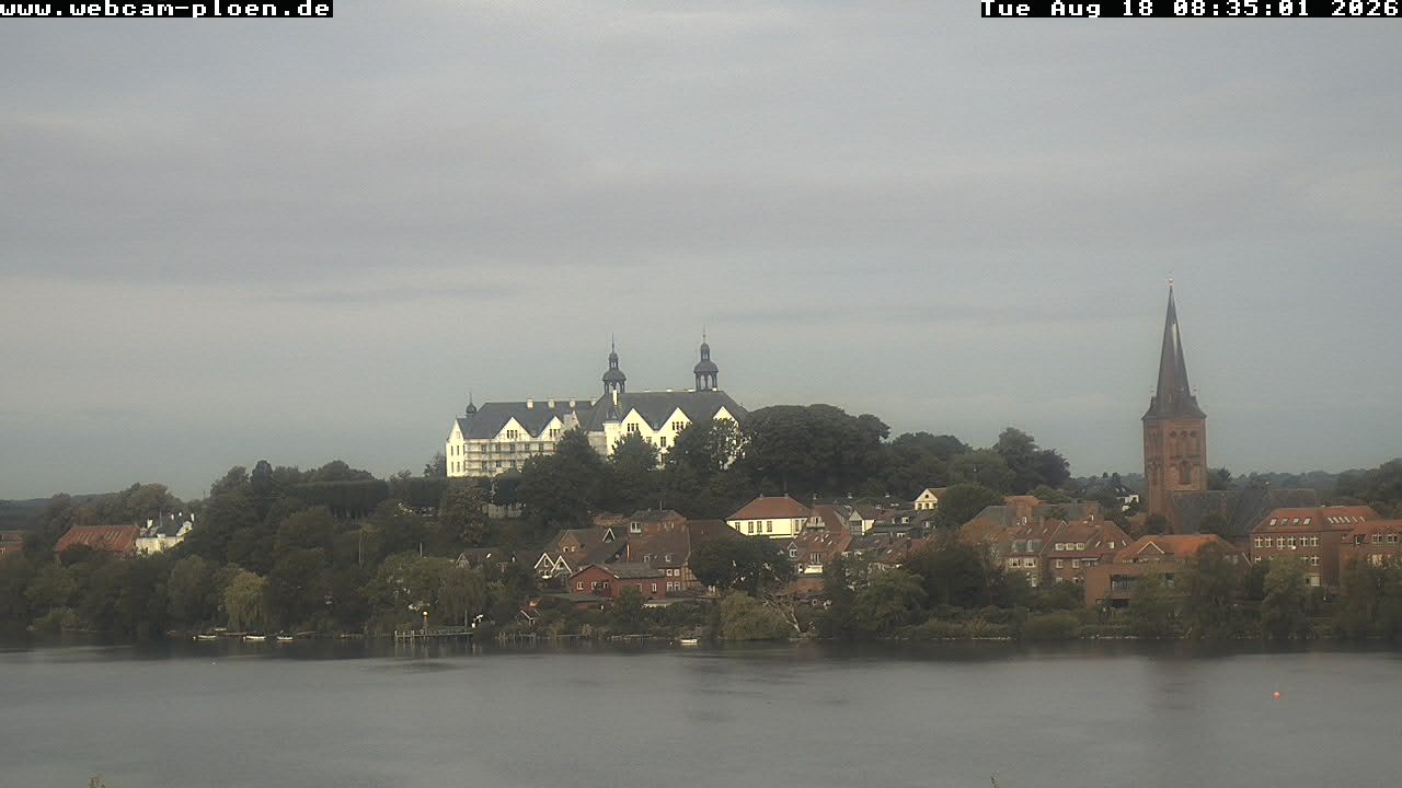 Archiv Foto Webcam Großer Plöner See - Schloss Plön