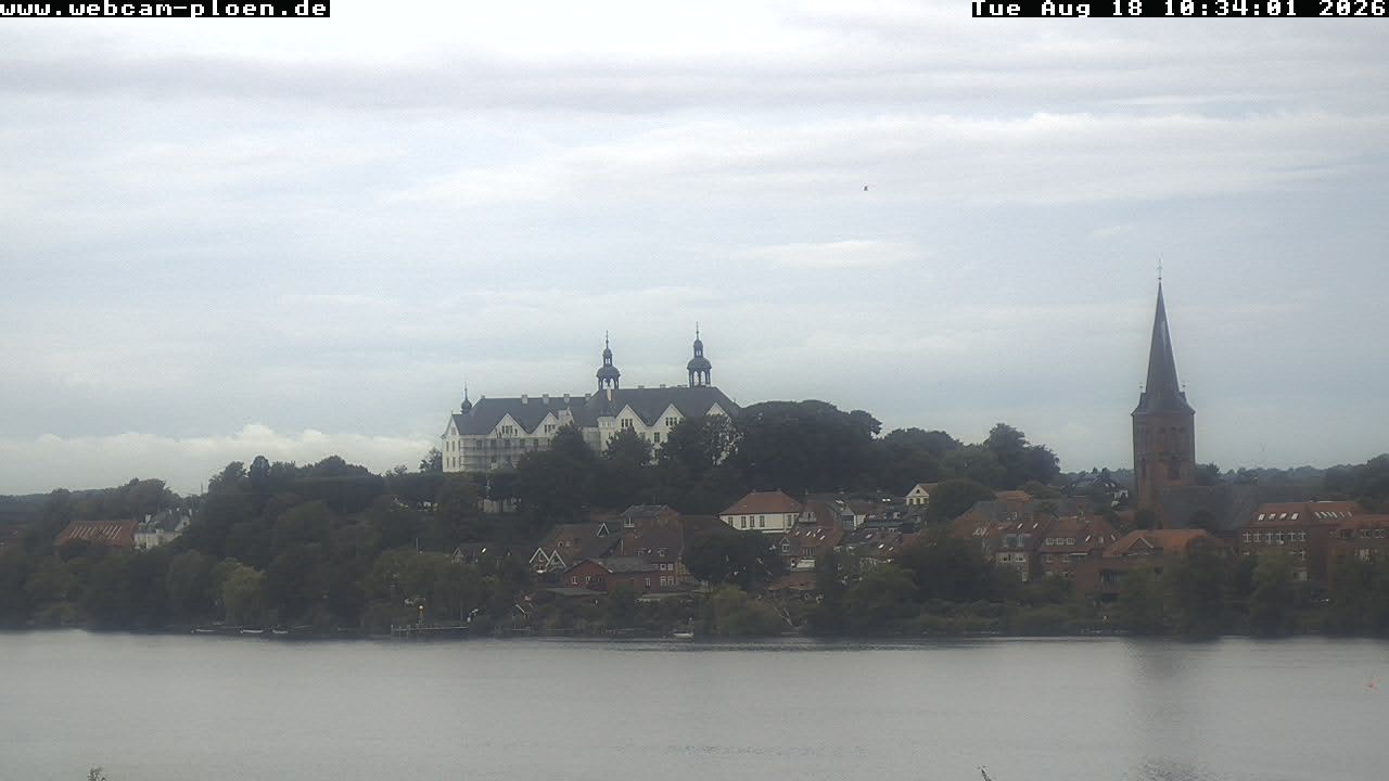 Archiv Foto Webcam Großer Plöner See - Schloss Plön