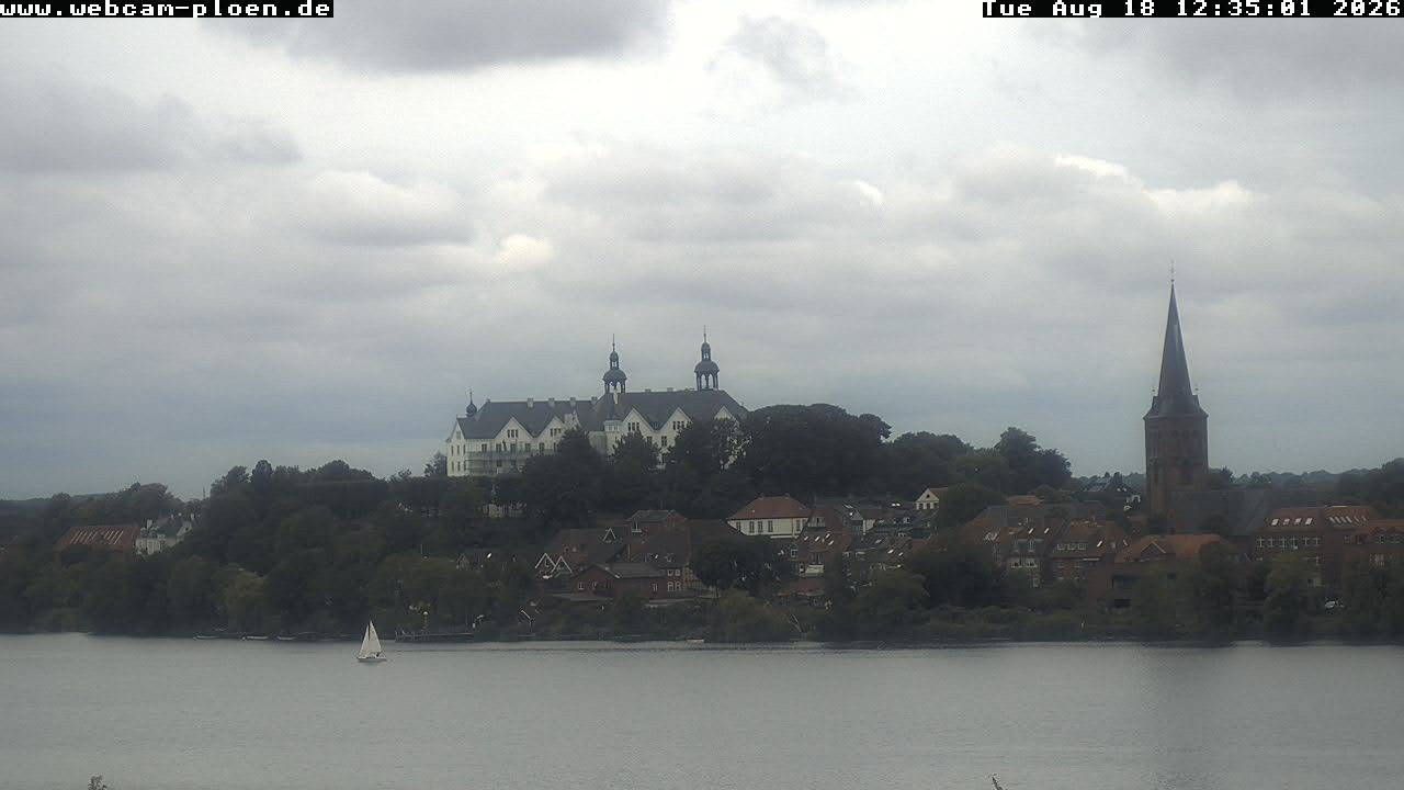 Archiv Foto Webcam Großer Plöner See - Schloss Plön