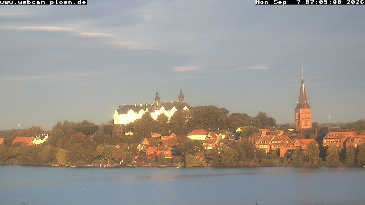 Archiv Foto Webcam Großer Plöner See - Schloss Plön