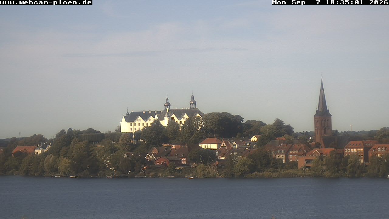 Archiv Foto Webcam Großer Plöner See - Schloss Plön