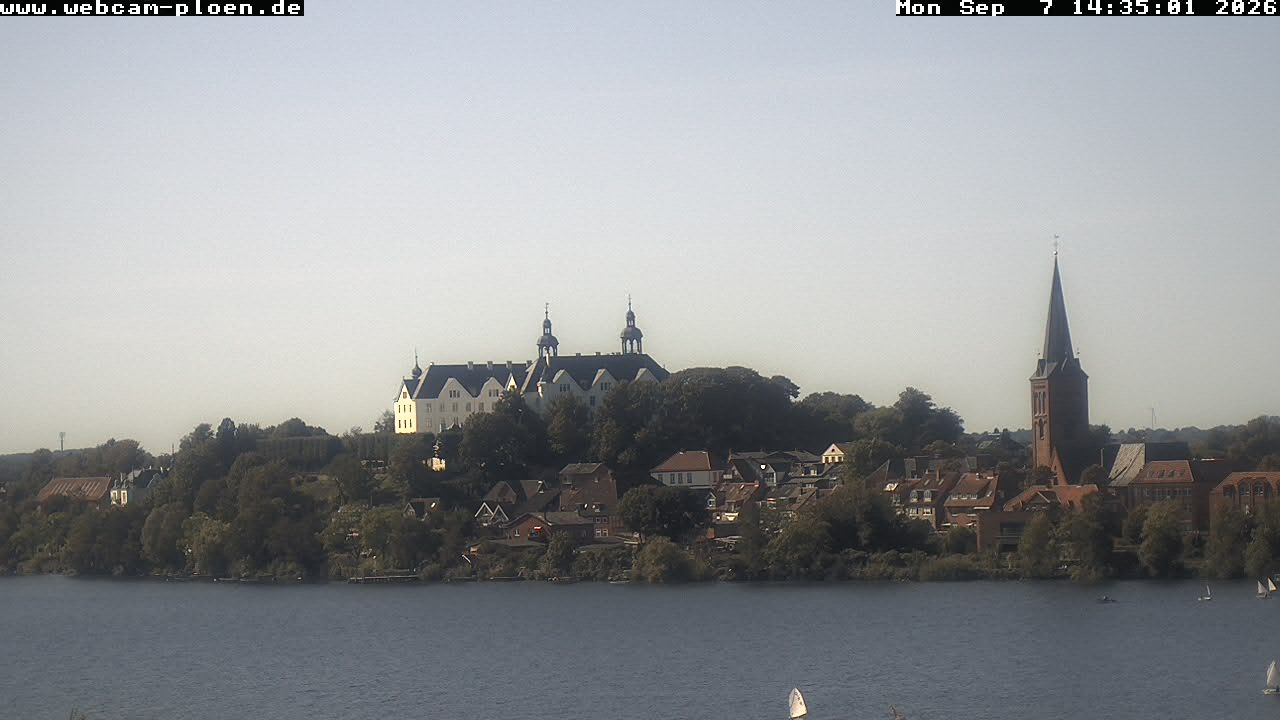 Archiv Foto Webcam Großer Plöner See - Schloss Plön