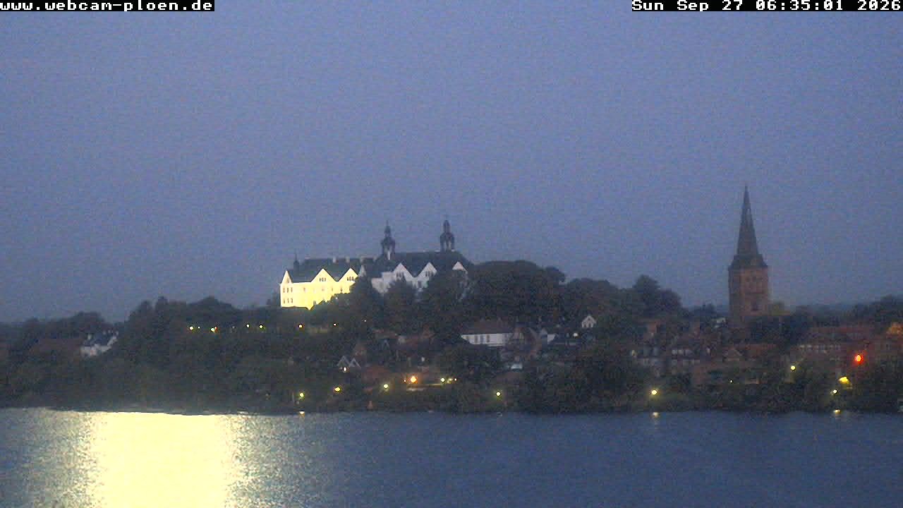 Archiv Foto Webcam Großer Plöner See - Schloss Plön
