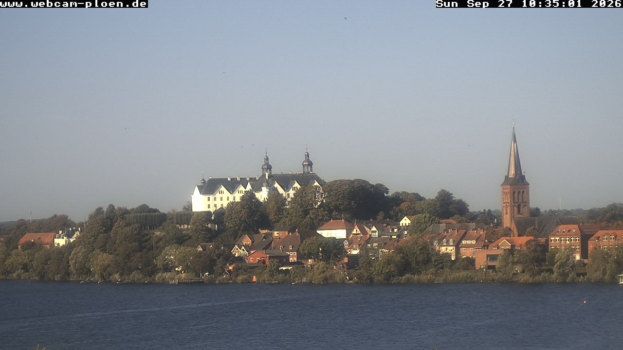 Archiv Foto Webcam Großer Plöner See - Schloss Plön
