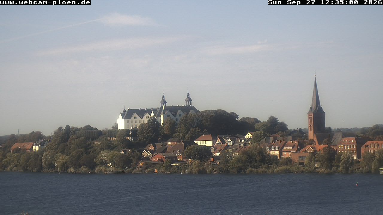 Archiv Foto Webcam Großer Plöner See - Schloss Plön