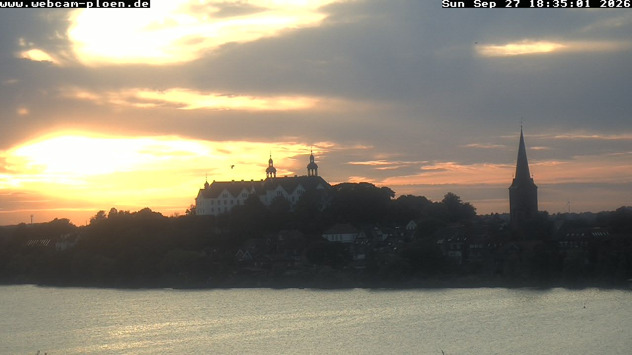 Archiv Foto Webcam Großer Plöner See - Schloss Plön