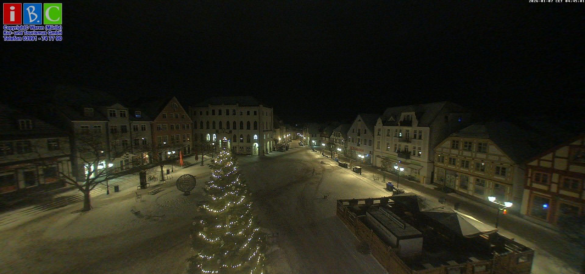 Archiv Foto Webcam Neuer Markt in Waren an der Müritz