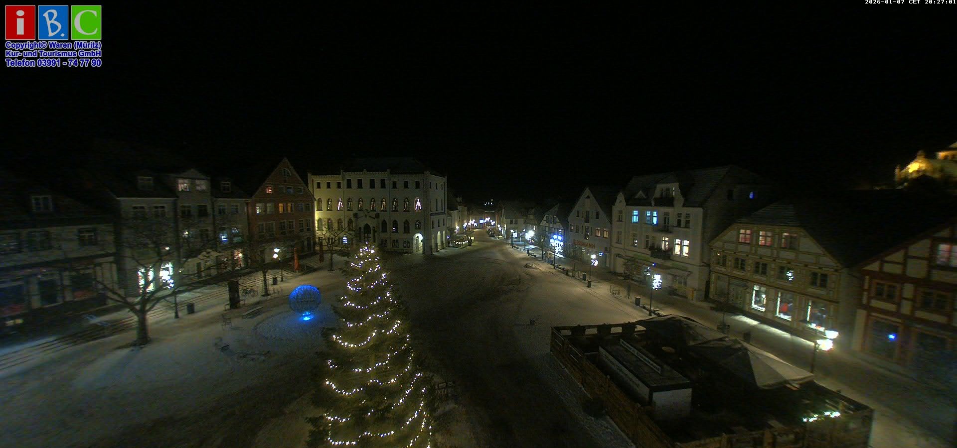 Archiv Foto Webcam Neuer Markt in Waren an der Müritz