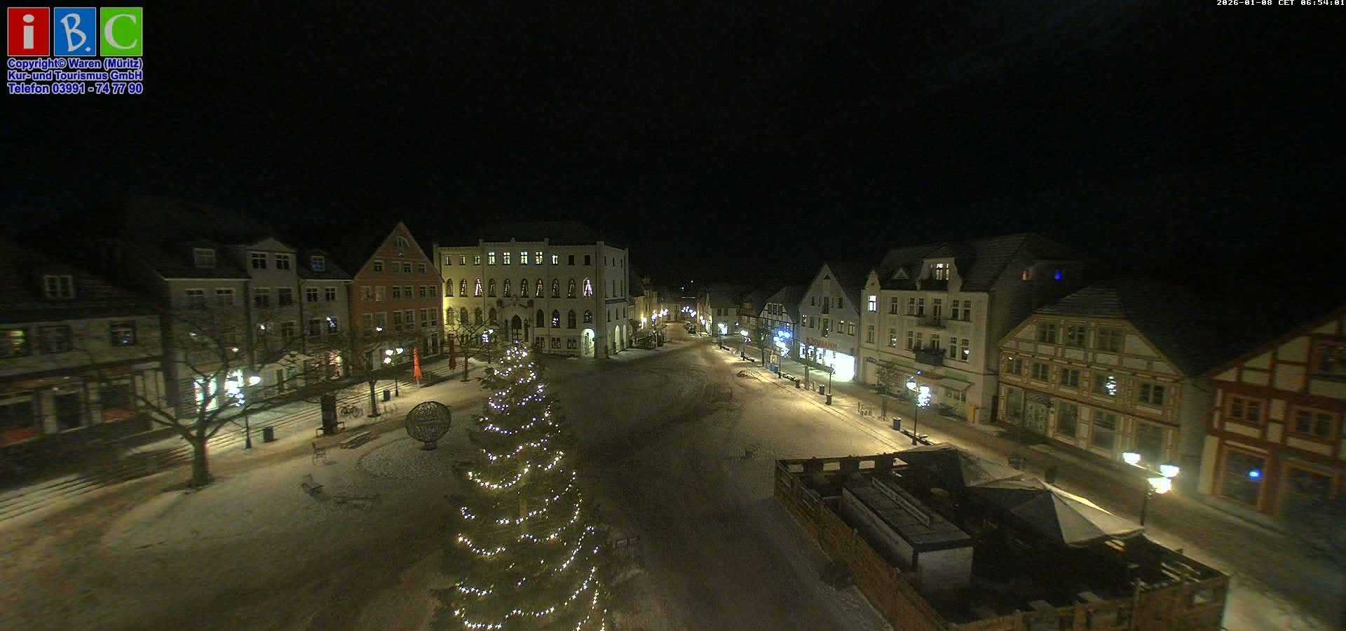 Archiv Foto Webcam Neuer Markt in Waren an der Müritz