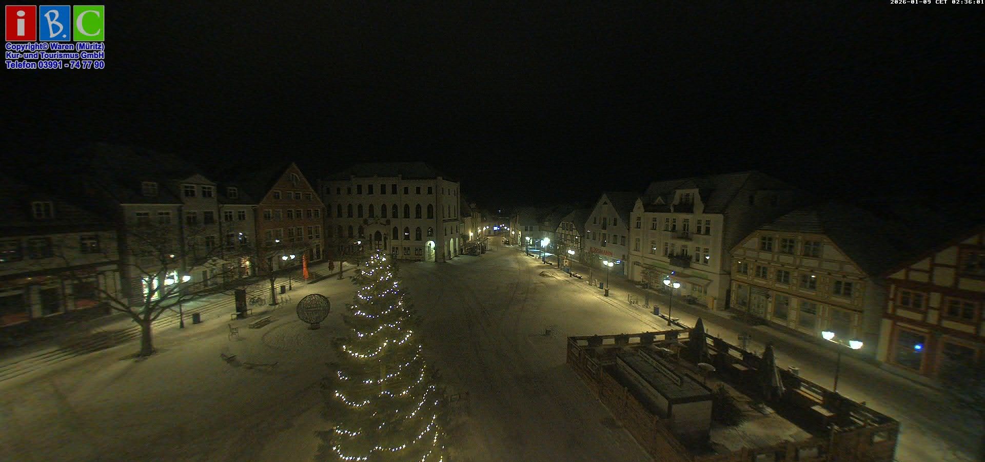 Archiv Foto Webcam Neuer Markt in Waren an der Müritz