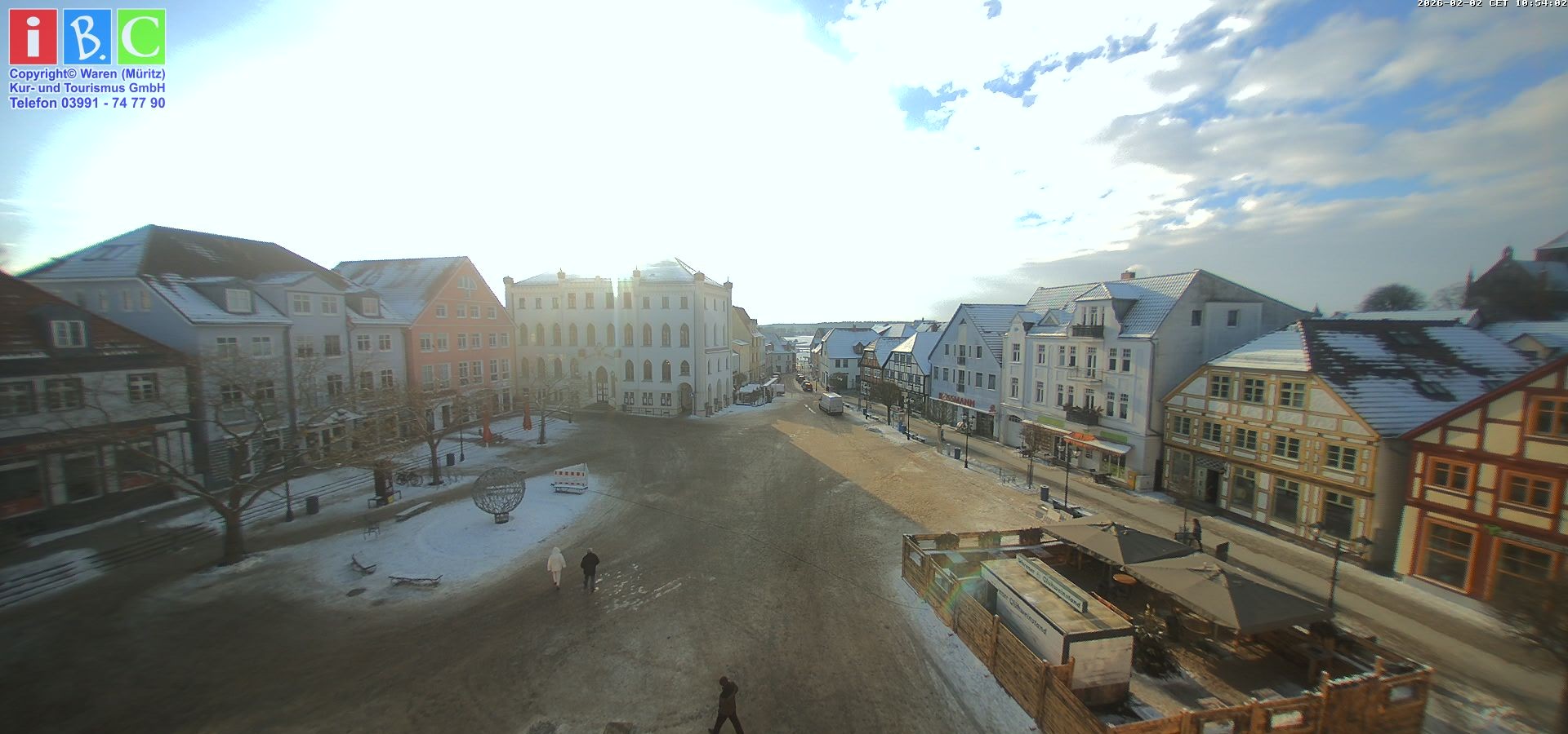 Archiv Foto Webcam Neuer Markt in Waren an der Müritz