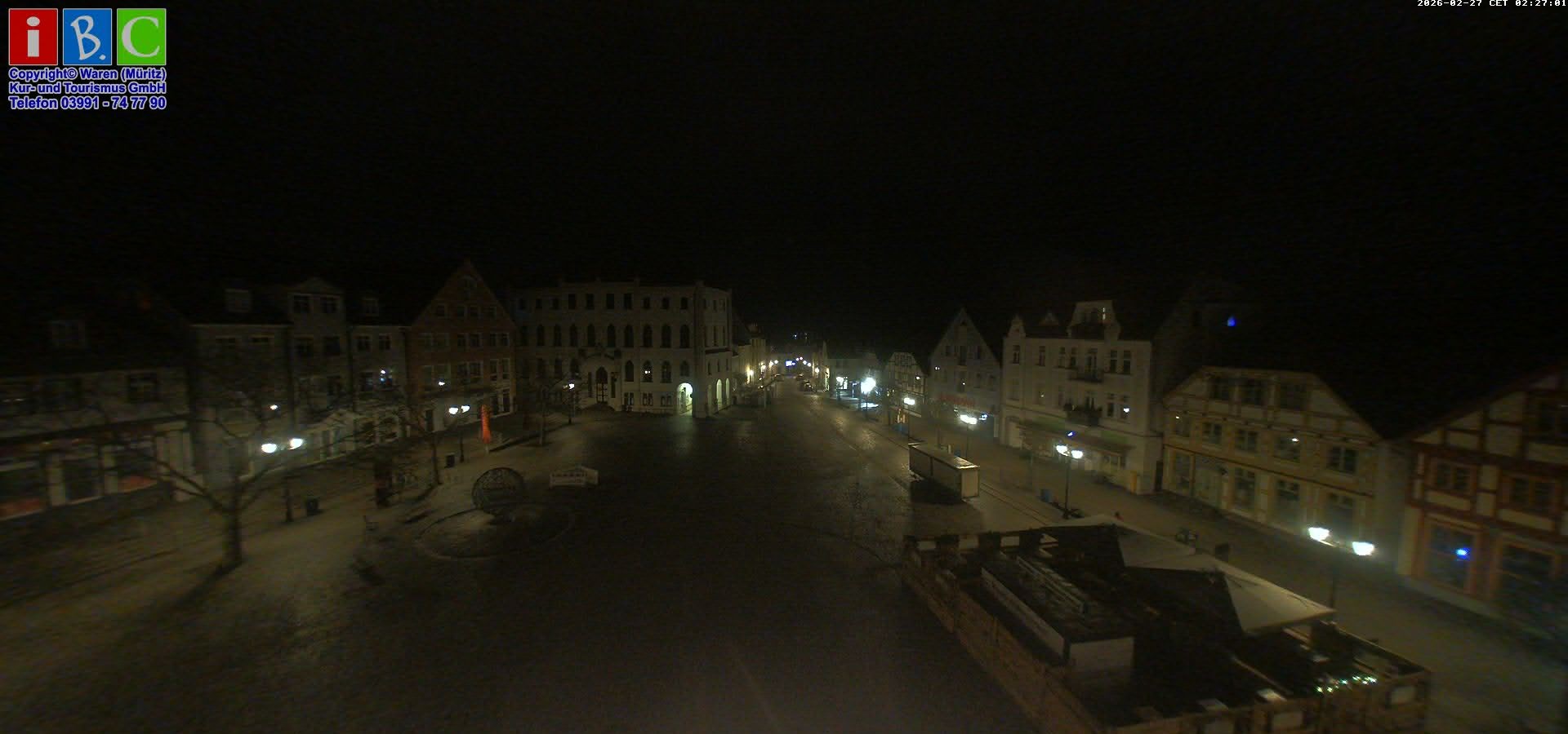 Archived image Webcam Waren (Müritz) - Market place