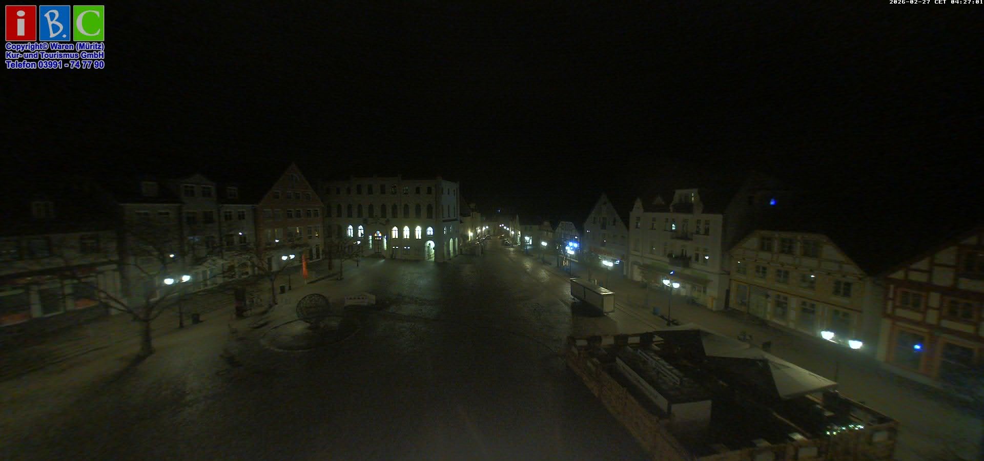 Archived image Webcam Waren (Müritz) - Market place
