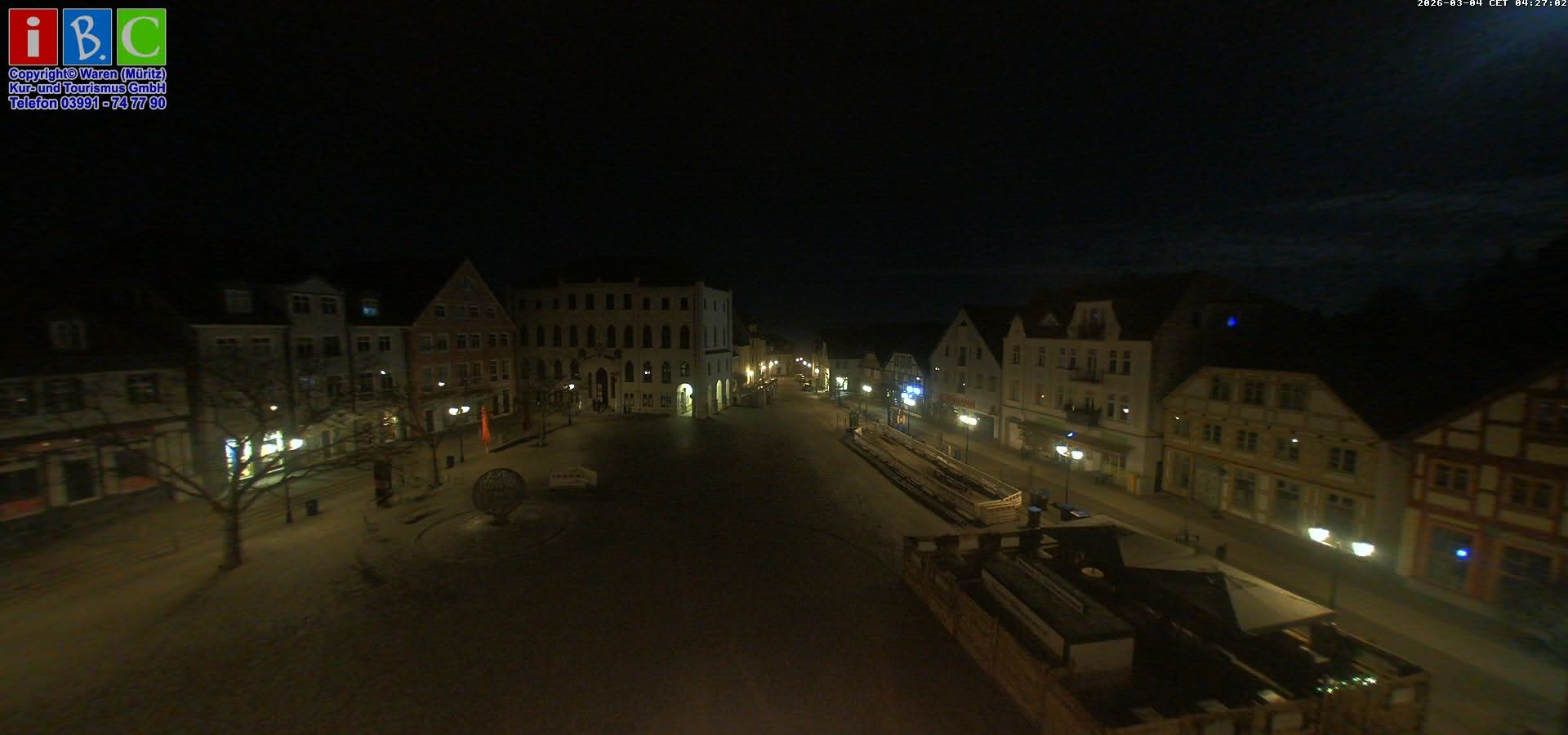 Archiv Foto Webcam Neuer Markt in Waren an der Müritz