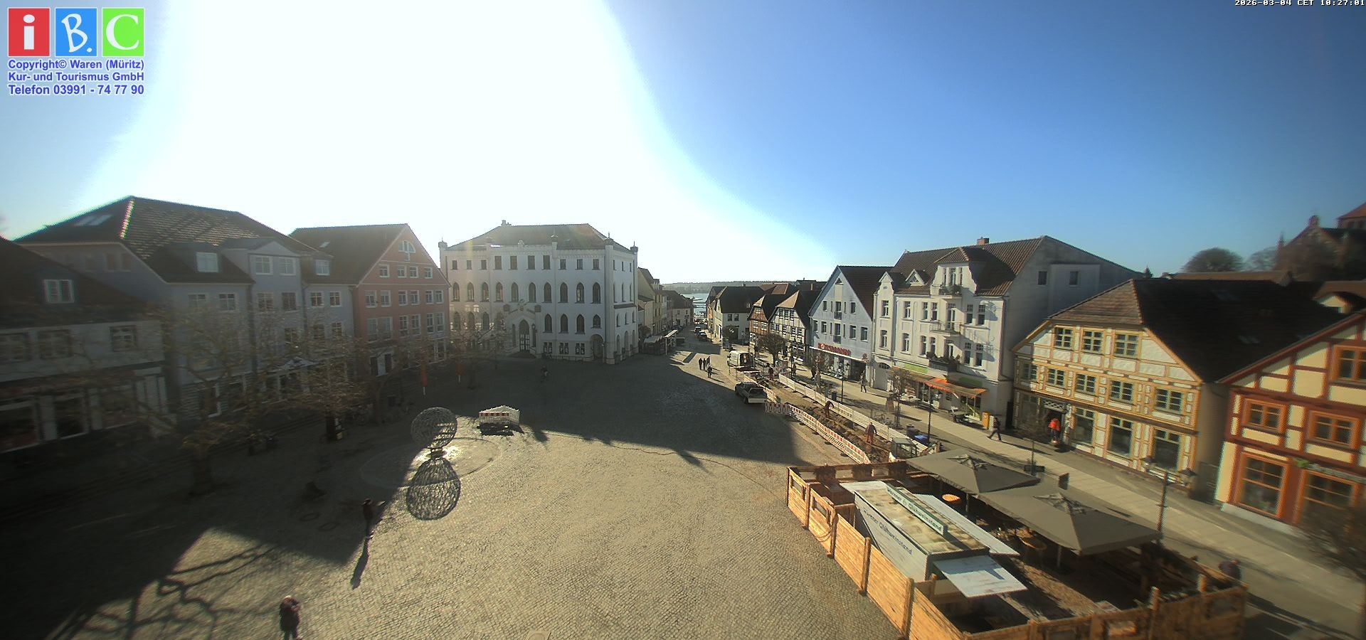 Archiv Foto Webcam Neuer Markt in Waren an der Müritz